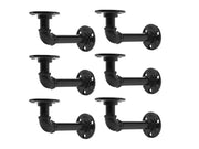 Loveliving 6 Pcs Industrial Rustic Shelf Brackets 6 Pcs Industrial Rustic Shelf Brackets
