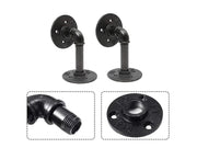 Loveliving 6 Pcs Industrial Rustic Shelf Brackets 6 Pcs Industrial Rustic Shelf Brackets