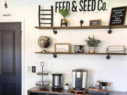 Loveliving 6 Pcs Industrial Rustic Shelf Brackets 6 Pcs Industrial Rustic Shelf Brackets