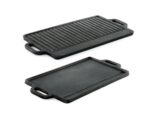 Loveliving Cast Iron Reversible Cast Iron Grill Griddle Grill Plate Reversible Cast Iron Grill and Griddle Plate for Stove