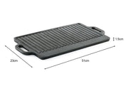 Loveliving Cast Iron Reversible Cast Iron Grill Griddle Grill Plate Reversible Cast Iron Grill and Griddle Plate for Stove
