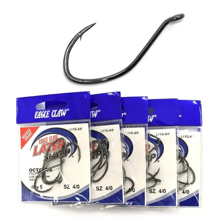Eagle Claw HOOKS Lazer Sharp L11 Big Nasty 6/0 Lazer Sharp L11 Big Nasty Six Zero Eagle Claw Hook