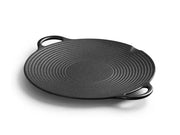 Loveliving Cast Iron Cast iron Grill Plate-35cm Cast Iron Grill Plate 35cm Preseasoned Griddle