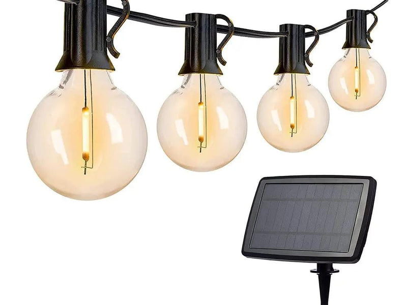 Solar Powered Festoon String Lights 15m with 50 Bulbs – view 1