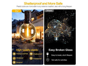 Solar Powered Festoon String Lights 15m with 50 Bulbs – view 3