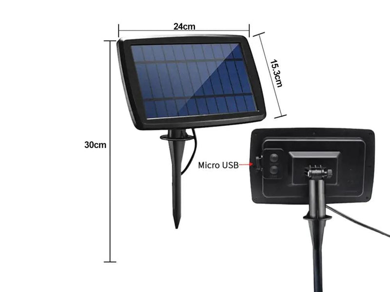 Solar Powered Festoon String Lights 15m with 50 Bulbs – view 7