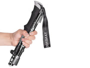 Loveliving Portable 5-Section Hiking Sticks-Black/130CM Ultra Light Telescopic Hiking Stick 130cm Five Section