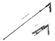 Loveliving Portable 5-Section Hiking Sticks-Black/130CM Ultra Light Telescopic Hiking Stick 130cm Five Section
