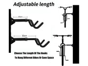 Loveliving Wall Mount Adjustable Bike Hanger Wall Mount Adjustable Foldable Bike Hanger Space Saving
