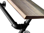 Loveliving Furniture Industrial Pipe Shelf with Towel Bar Industrial Pipe Shelf with Towel Bar