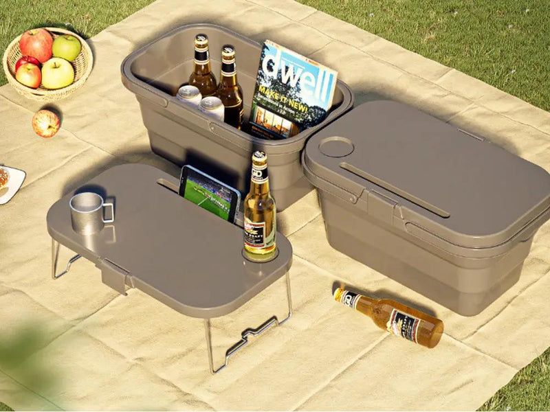 15L Picnic Storage Box Portable Folding Picnic Basket – view 2