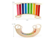 Loveliving Kids & Baby Wooden Rainbow Rocker Board Wooden Rainbow Rocker Board