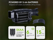 Loveliving Digital Night Vision Monocular for 100% Darkness Digital Night Vision Monocular 850nm IR Illuminator