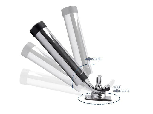 Loveliving Marine Stainless Steel Fishing Rod Holder Stainless Steel Fishing Rod Holder With 360 Degree Lock