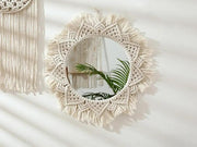 Loveliving Furniture 50 cm Handmade Macrame Mirror 50 cm Handmade Macrame Mirror
