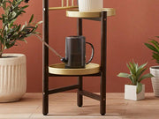 2 Tier Clamping Plants Stand/Display Rack-Dark Walnut – view 5