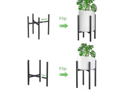 Loveliving Furniture Adjustable Metal Plant Stand Adjustable Metal Plant Stand