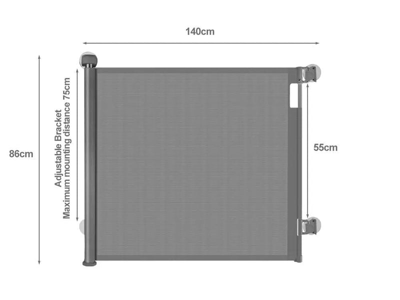 Loveliving Pet & Animal Pet Safe Security Fence Mesh Barrier-Grey Pet Safe Security Fence Mesh Barrier-Grey