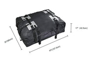 Loveliving Rooftop Bag Cargo Carrier Loveliving 15 Cu Ft Waterproof Rooftop Cargo Bag