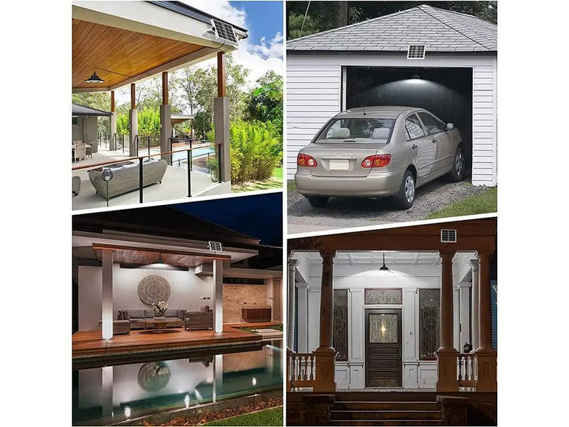 Loveliving Solar Pendant Light with Remote Control Solar Pendant Light With Remote For Indoor Outdoor Use