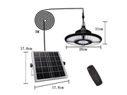 Loveliving Solar Pendant Light with Remote Control Solar Pendant Light With Remote For Indoor Outdoor Use