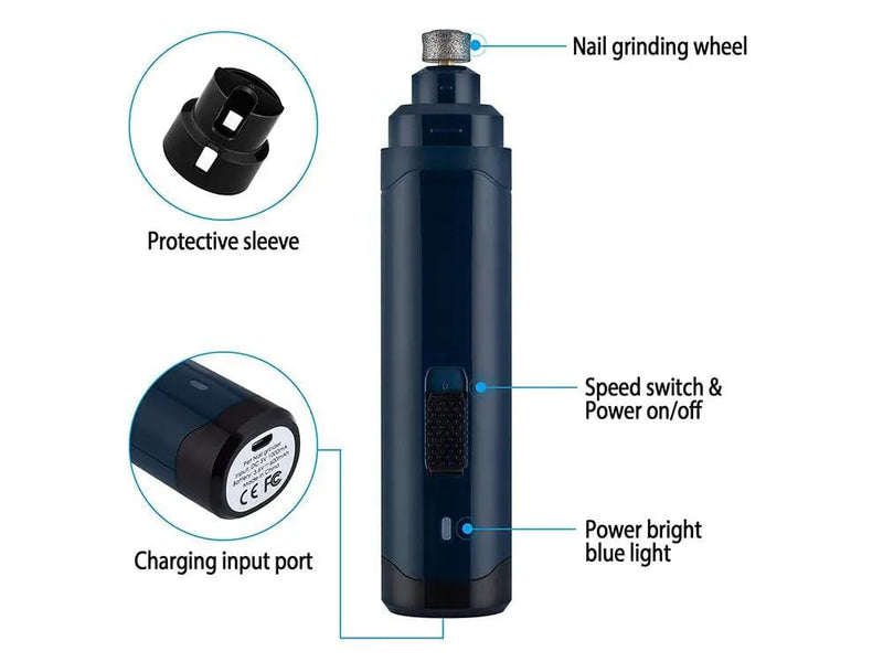 Loveliving Pet & Animal Rechargeable Dog Nail Grinder Pet Nail Trimmer Rechargeable Dog Nail Grinder Pet Nail Trimmer
