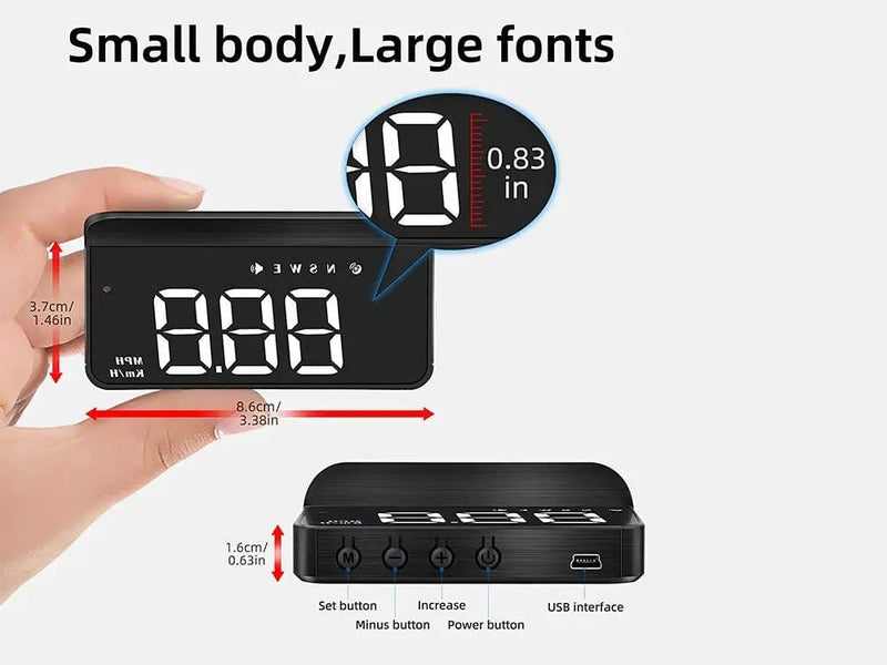Car Head Up Display/Windshield Projection Speedometer – view 6