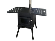 Loveliving Outdoor & Camping Portable Camping Wood Stove-Large Portable Camping Wood Stove With Tempered Glass Window
