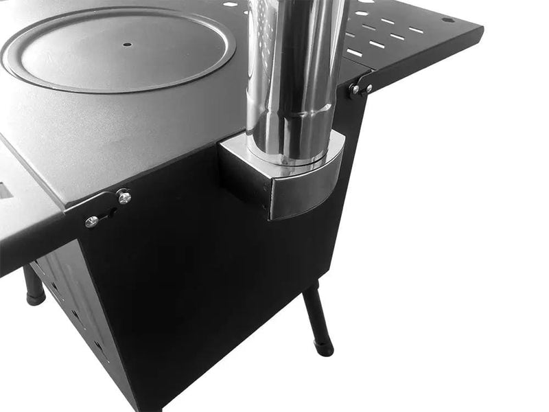 Loveliving Outdoor & Camping Portable Camping Wood Stove-Large Portable Camping Wood Stove With Tempered Glass Window