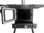 Loveliving Outdoor & Camping Portable Camping Wood Stove-Small Portable Camping Wood Stove With Glass Window
