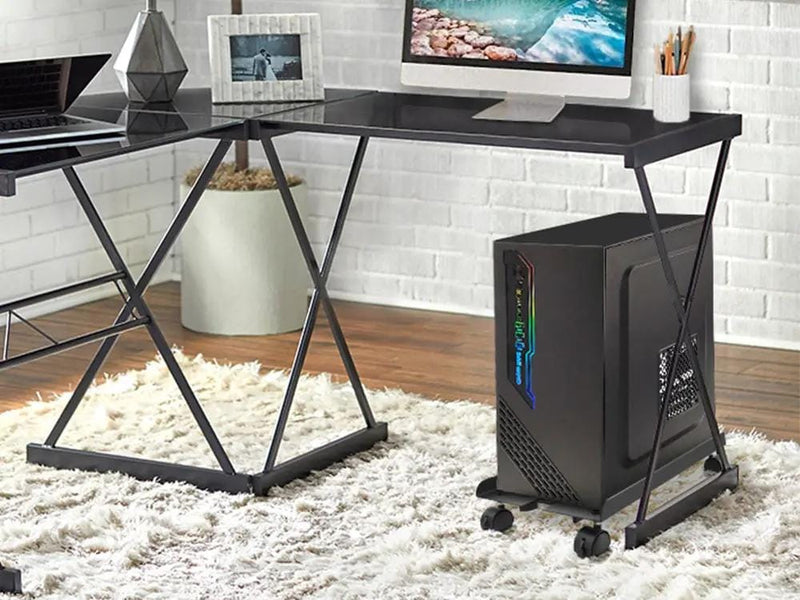Loveliving 1.2mm Adjustable Heavy-Duty PC Tower Stand 1.2mm Adjustable Heavy-Duty PC Tower Stand