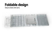 Loveliving Pet & Animal Humane Live Animal Trap Cage 94*34*37cm Humane Live Animal Trap Cage 94x34x37cm Galvanized