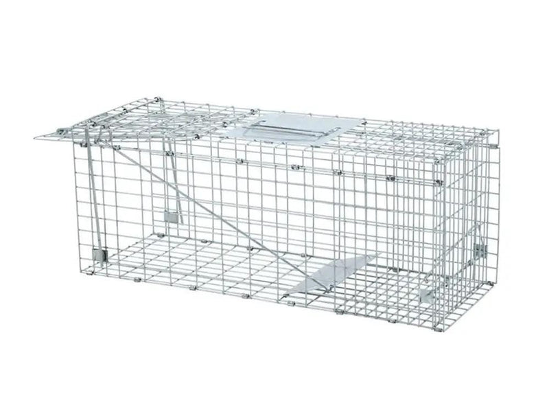Loveliving Pet & Animal Humane Live Animal Trap Cage 79*28*33cm Humane Live Animal Trap Cage 79x28x33cm Galvanized