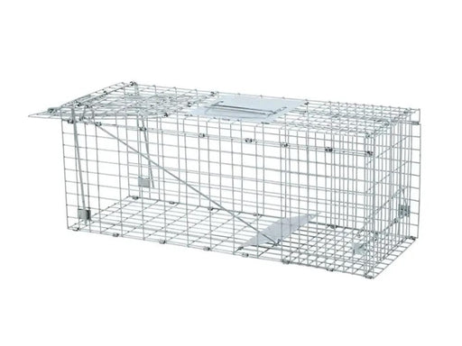 Loveliving Pet & Animal Humane Live Animal Trap Cage 79*28*33cm Humane Live Animal Trap Cage 79x28x33cm Galvanized