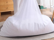 Loveliving Bean Bag Bean Bag Armchair Cover with Footstool-Dark Grey Bean Bag Armchair Cover with Footstool-Dark Grey