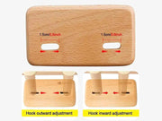 Loveliving Furniture Adjustable Wooden Guitar Wall Hanger Adjustable Wooden Guitar Wall Hanger