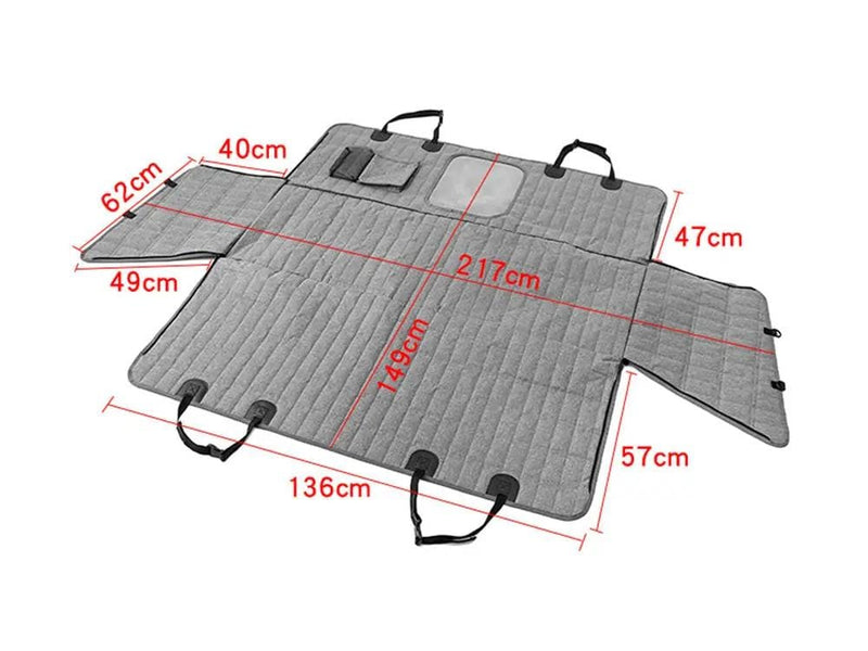 Loveliving Pet & Animal Dog Car Back Seat Protective Cover Loveliving Dog Car Back Seat Cover Breathable Mesh