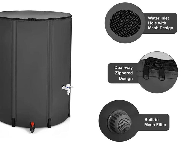 Loveliving Home & Living Rain Water Tank Barrel - 500L Loveliving Collapsible Rain Barrel 500L Tank