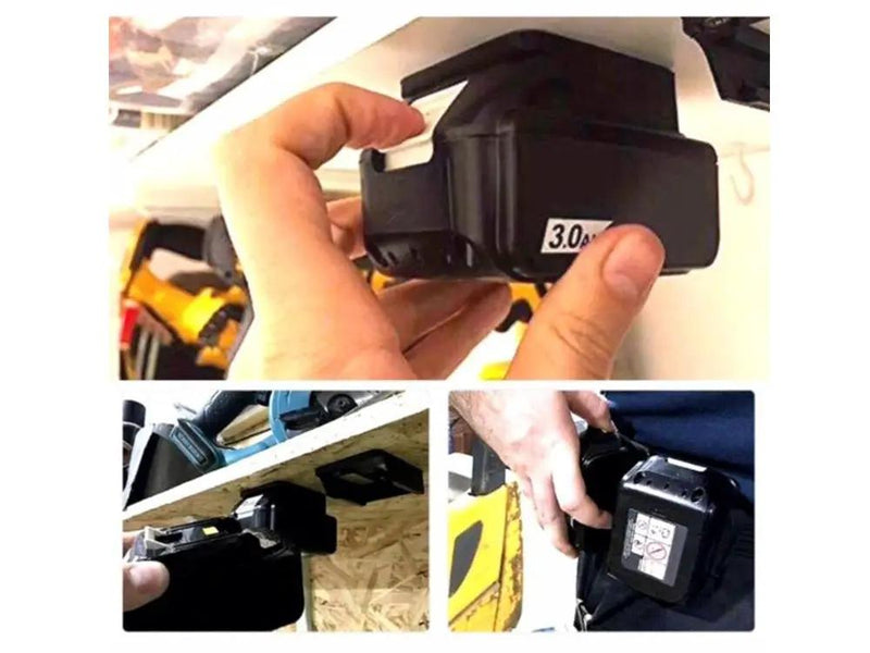 Loveliving Tools & Hardware 5Pcs Makita/Bosch 18V Battery Mounts Holder 5Pcs Makita/Bosch 18V Battery Mounts Holder