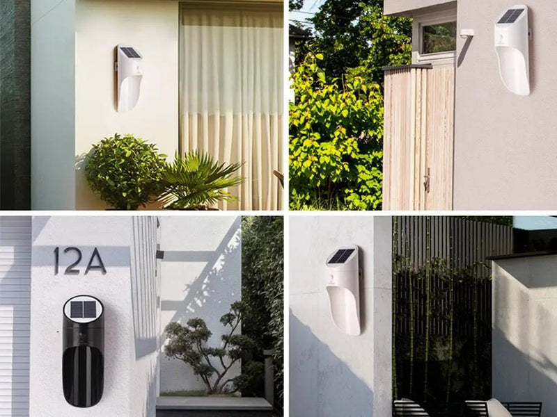 Loveliving Home & Living LED Solar Wall Light/Waterproof Garden Lamp-White LED Solar Wall Light/Waterproof Garden Lamp-White