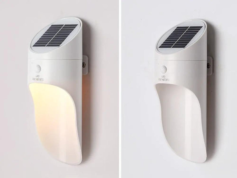 Loveliving Home & Living LED Solar Wall Light/Waterproof Garden Lamp-White LED Solar Wall Light/Waterproof Garden Lamp-White