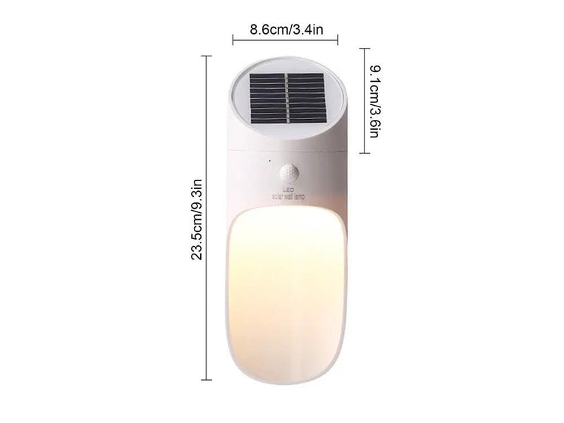 Loveliving Home & Living LED Solar Wall Light/Waterproof Garden Lamp-White LED Solar Wall Light/Waterproof Garden Lamp-White