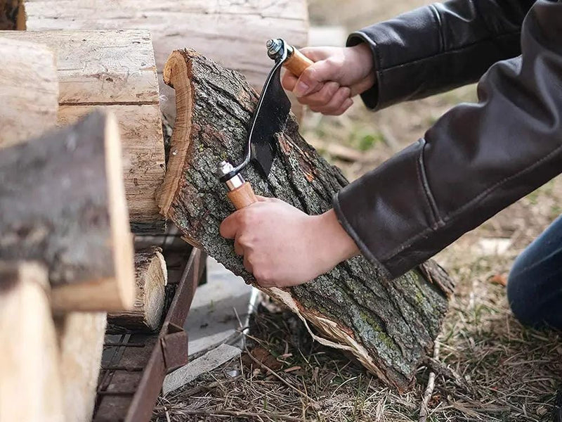Loveliving Draw Knife Curved Draw Shave Tool Loveliving Curved Draw Knife For Bark Removal