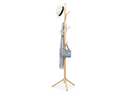 Loveliving Solid Wood Coat Rack with 8 Hooks - Nature Solid Wood Coat Rack with 8 Hooks - Nature