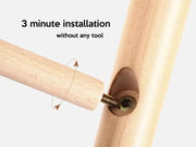 Loveliving Solid Wood Coat Rack with 8 Hooks - Nature Solid Wood Coat Rack with 8 Hooks - Nature