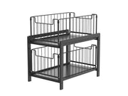 Loveliving Furniture 2 Tier Sliding Basket Organizer for Cabinets 2 Tier Sliding Basket Organizer for Cabinets
