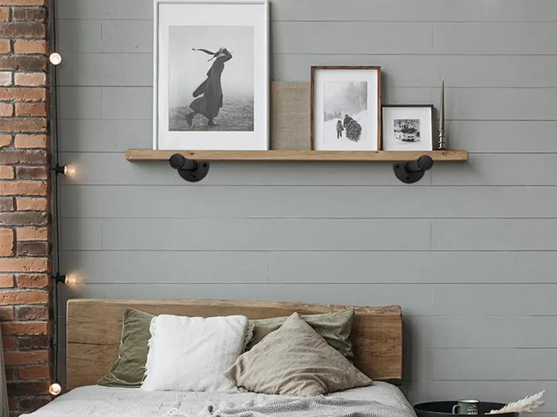 Pipe Shelf Brackets for DIY Floating Shelves-Set of 6 – view 3