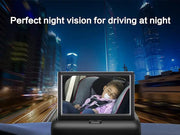 Loveliving Kids & Baby Foldable Car Baby Monitor Foldable 1080P Wireless Car Baby Monitor Night Vision