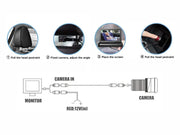 Loveliving Kids & Baby Foldable Car Baby Monitor Foldable 1080P Wireless Car Baby Monitor Night Vision