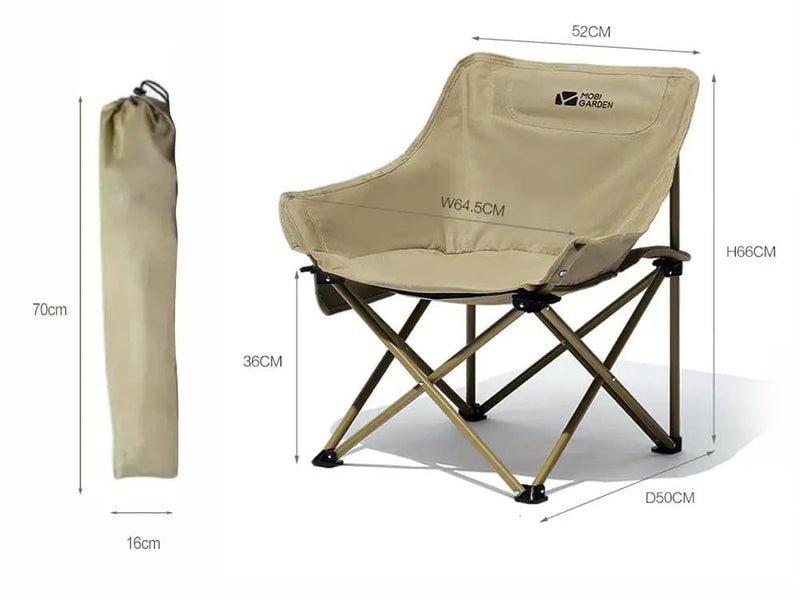 Loveliving Outdoor & Camping Outdoor Folding Camping Chair-Yellow Yellow Outdoor Folding Camping Chair With Carry Bag